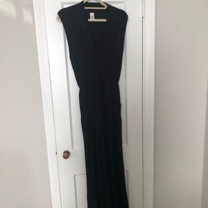 Black wide leg jumpsuit